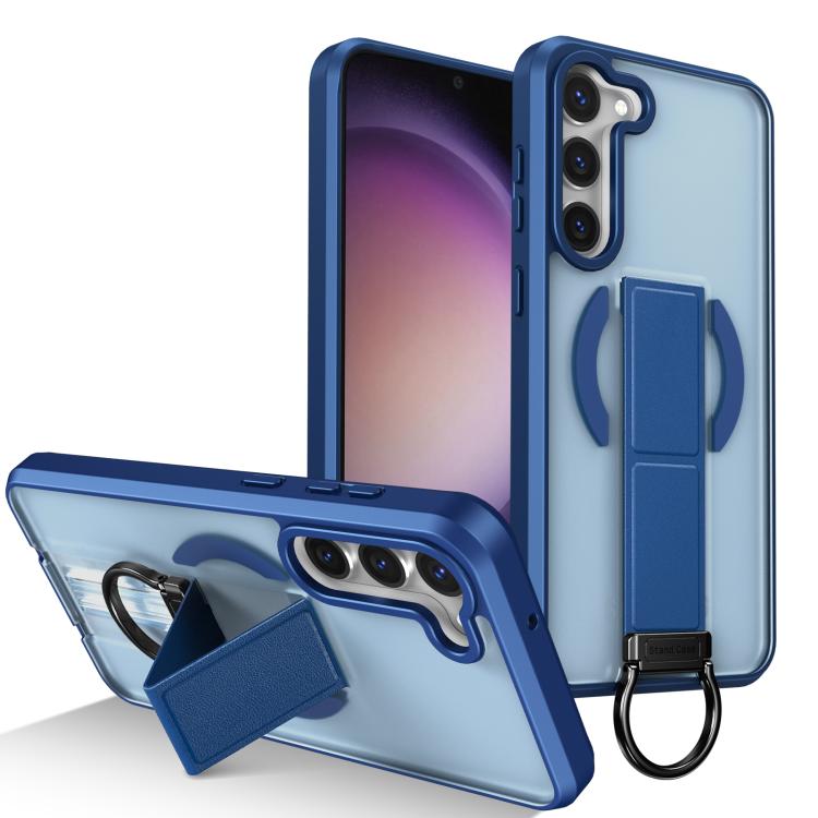 Custodia antiurto con anello a D e supporto magnetico per Samsung Galaxy S23+ e