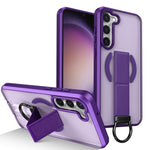 Custodia antiurto con anello a D e supporto magnetico per Samsung Galaxy S23+ e