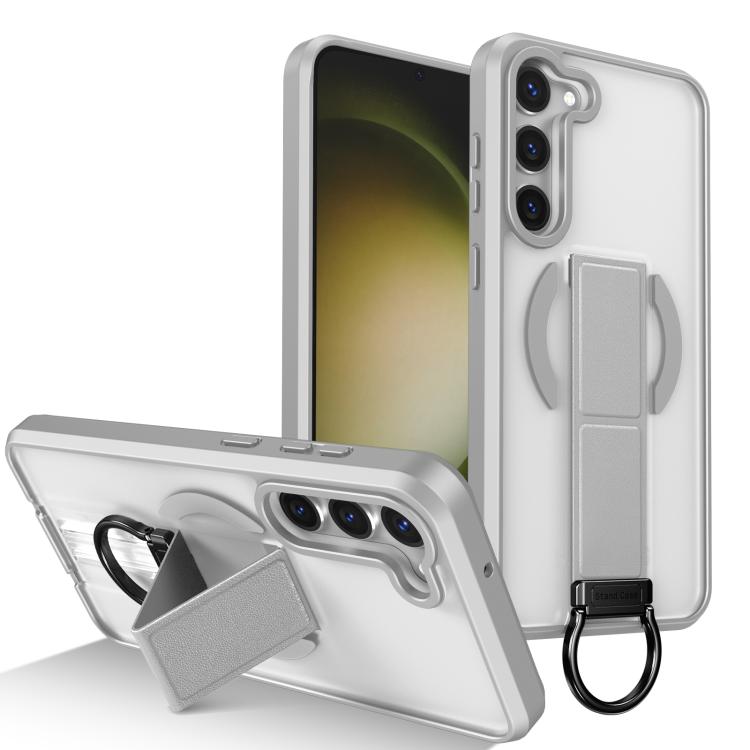 Custodia antiurto con anello a D e supporto magnetico per Samsung Galaxy S23+ e