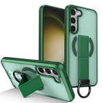Custodia antiurto con anello a D e supporto magnetico per Samsung Galaxy S23+ e