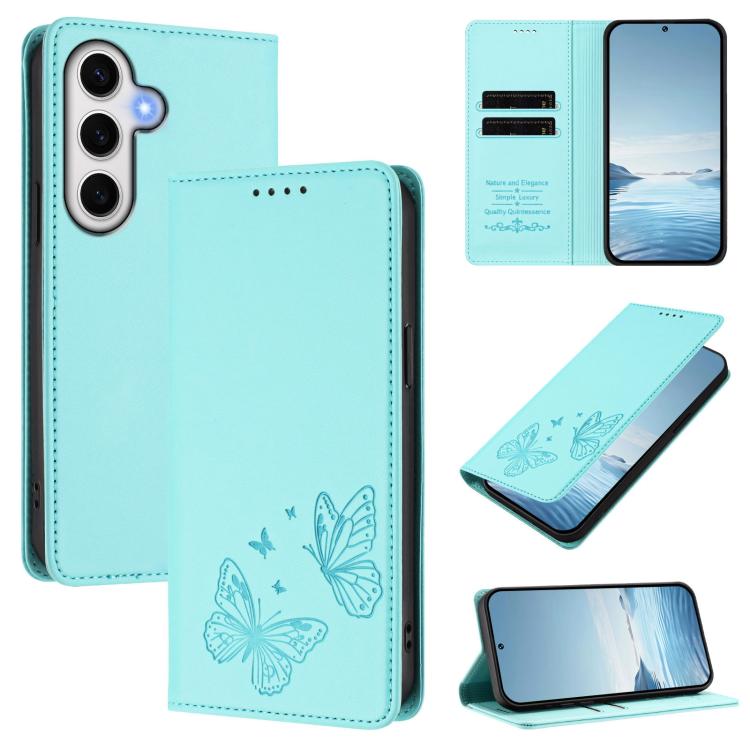 Custodia in ecopelle con doppia protezione RFID per Galaxy A24 4G e A14 4G/5G
