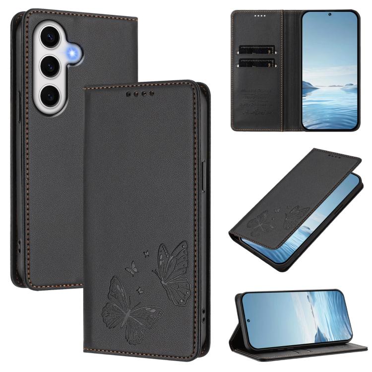 Custodia in ecopelle con doppia protezione RFID per Galaxy A24 4G e A14 4G/5G