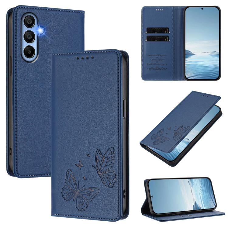 Custodia in ecopelle con doppia protezione RFID per Galaxy A15 4G/5G e A55 5G