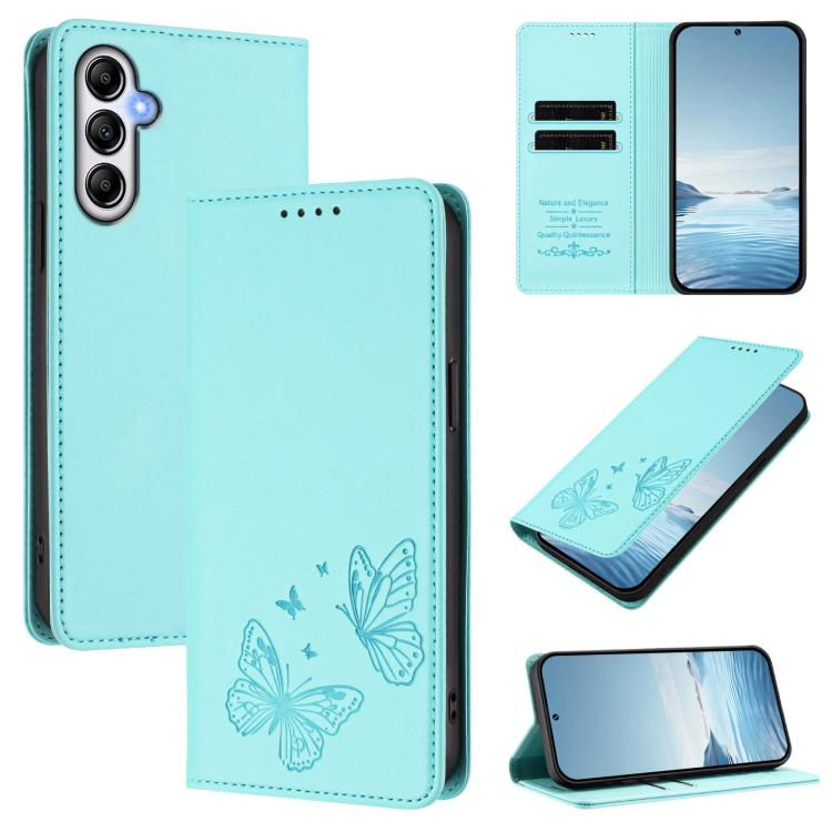 Custodia in ecopelle con doppia protezione RFID per Galaxy A24 4G e A14 4G/5G