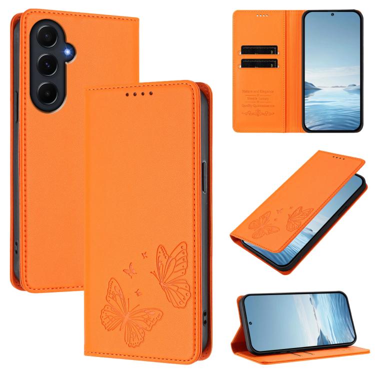 Custodia in ecopelle con doppia protezione RFID per Galaxy A15 4G/5G e A55 5G
