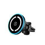 Supporto magnetico auto con caricabatterie wireless Qi 15W