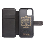 Custodia portafoglio magnetica in pelle per iPhone 12