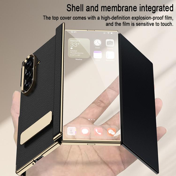 Custodia per telefono con supporto girevole e chiusura magnetica per Samsung