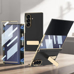 Custodia per telefono con supporto girevole e chiusura magnetica per Samsung