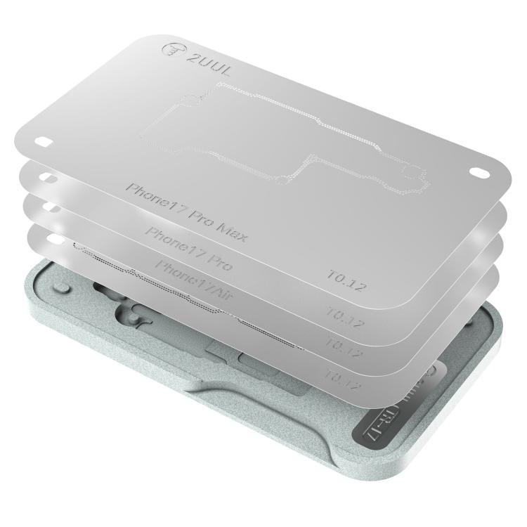 Set di stencil per reballing BGA a strato intermedio 2uul BH40 per iPhone serie 17, 2uul BH40