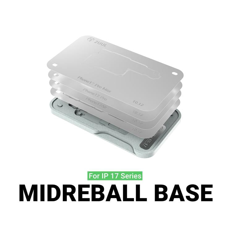 Set di stencil per reballing BGA a strato intermedio 2uul BH40 per iPhone serie 17, 2uul BH40