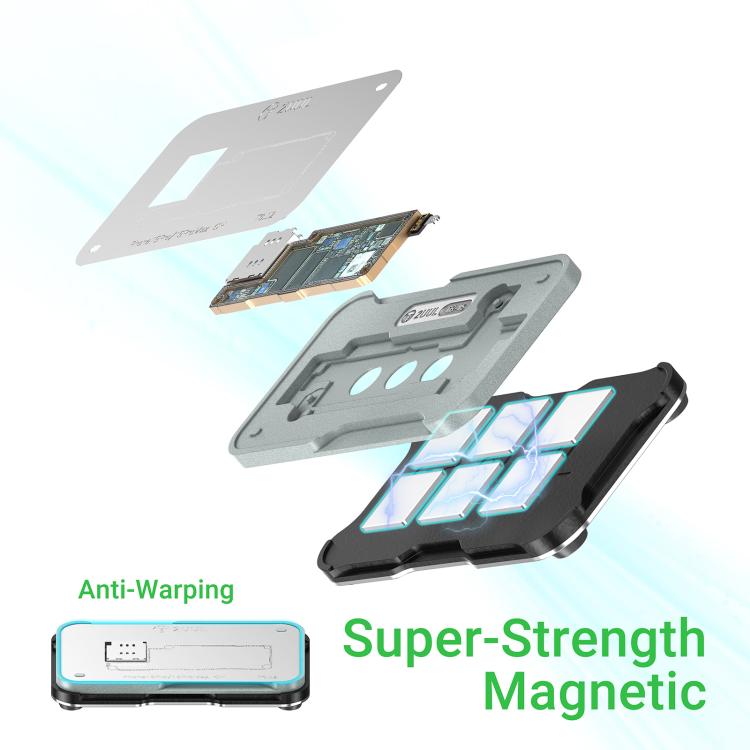 Set di stencil per reballing BGA a strato intermedio 2uul BH40 per iPhone serie 17, 2uul BH40