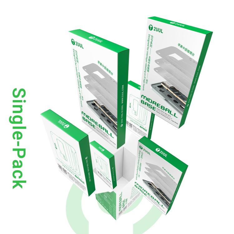 Set di stencil per reballing BGA a strato intermedio 2uul BH40 per iPhone serie 17, 2uul BH40