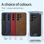 Custodia antiurto ibrida in TPU e pelle per Samsung Galaxy S26+ S26 Ultra S26 5G
