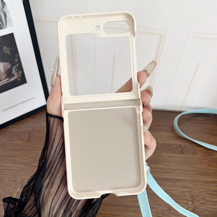 Custodia per telefono con retro in ecopelle vegana e cordino a tracolla modello