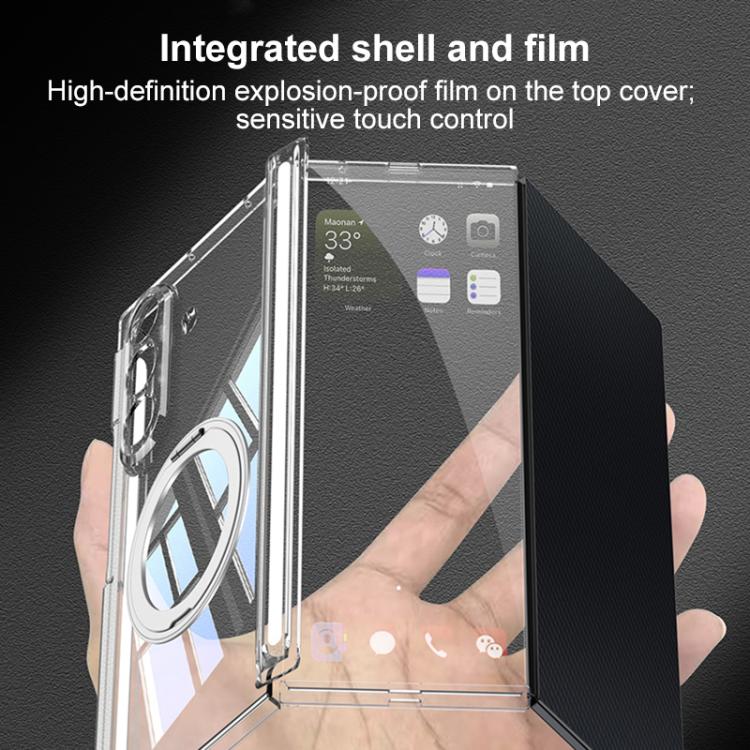 Custodia pieghevole trasparente a copertura totale per Samsung Galaxy Z TriFold