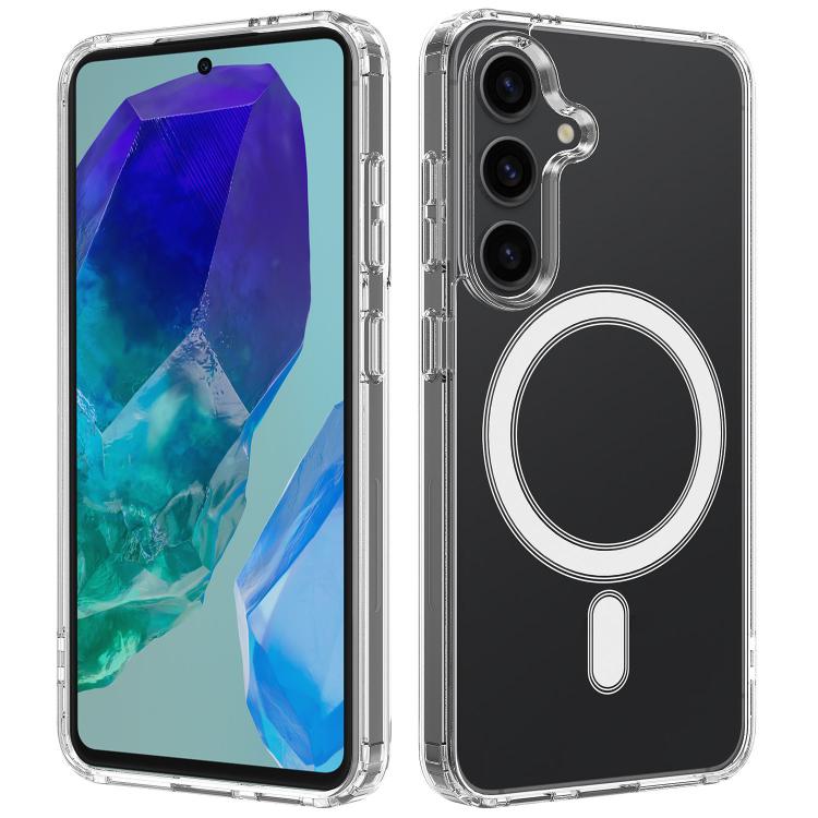 Custodia magnetica MagSafe trasparente TPU con foro grande per fotocamera per