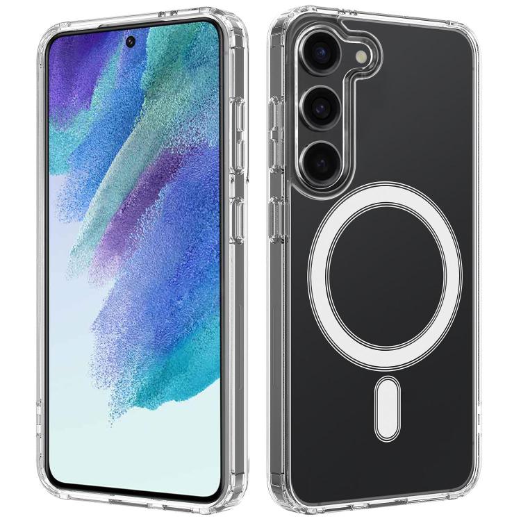 Custodia magnetica MagSafe trasparente TPU con foro grande per fotocamera per e
