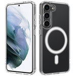 Custodia magnetica MagSafe trasparente TPU con foro grande per fotocamera per e