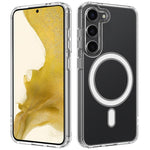 Custodia magnetica MagSafe trasparente TPU con foro grande per fotocamera per e