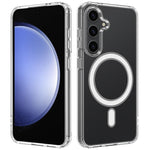 Custodia magnetica MagSafe trasparente TPU con foro grande per fotocamera per e