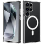 Custodia magnetica MagSafe trasparente TPU con foro grande per fotocamera per e