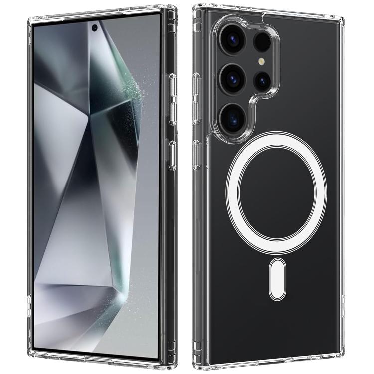 Custodia magnetica MagSafe trasparente TPU con foro grande per fotocamera per e
