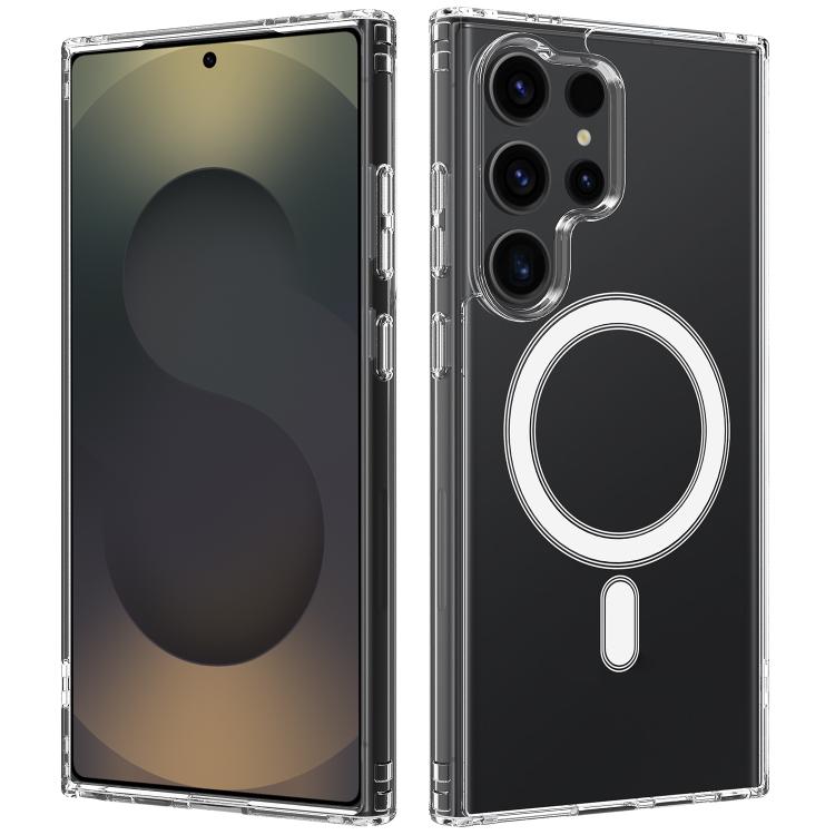 Custodia magnetica MagSafe trasparente TPU con foro grande per fotocamera per e