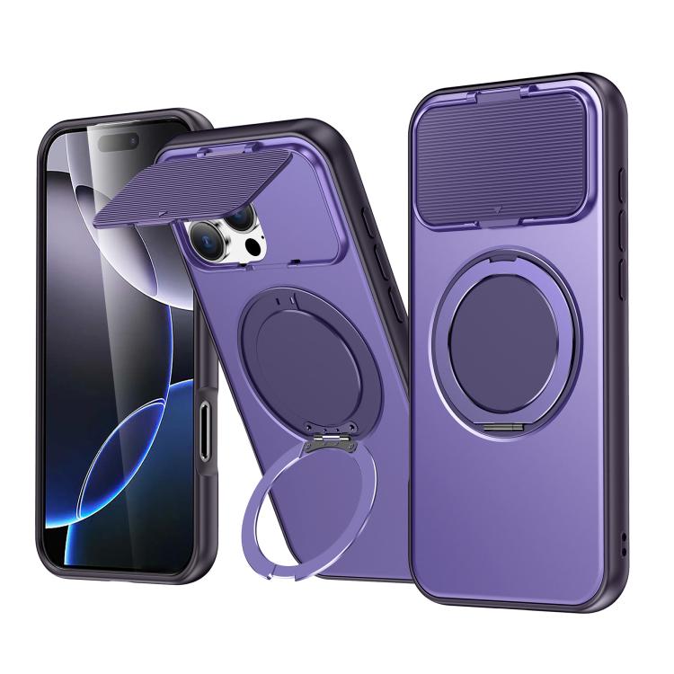 Custodia ibrida magnetica con protezione obiettivo per iPhone 16/