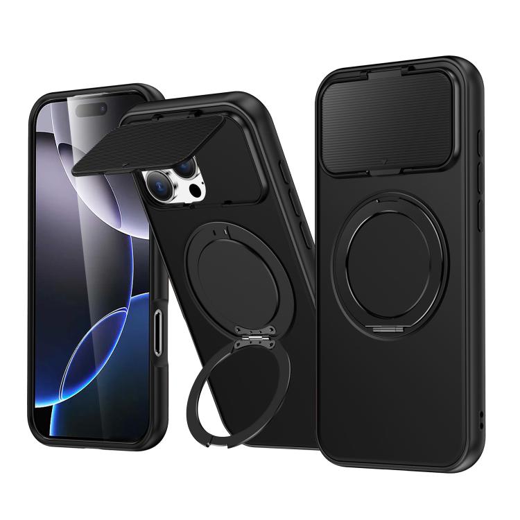 Custodia ibrida magnetica con protezione obiettivo per iPhone 16/