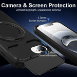 Custodia ibrida magnetica con protezione obiettivo per iPhone 16/