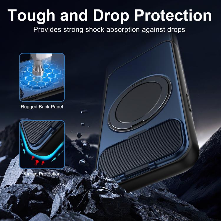 Custodia ibrida magnetica con protezione obiettivo per iPhone 16/