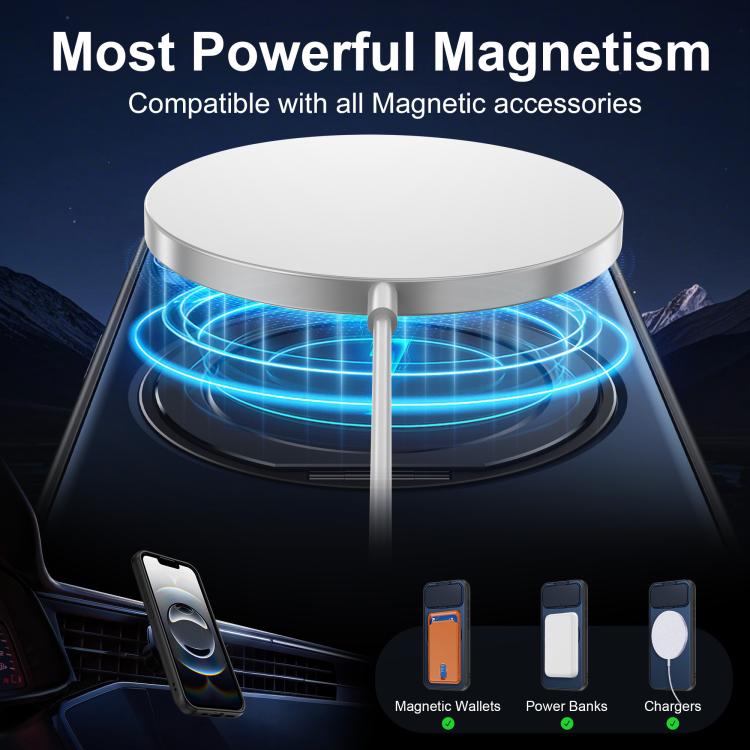 Custodia ibrida magnetica con protezione obiettivo per iPhone 16/