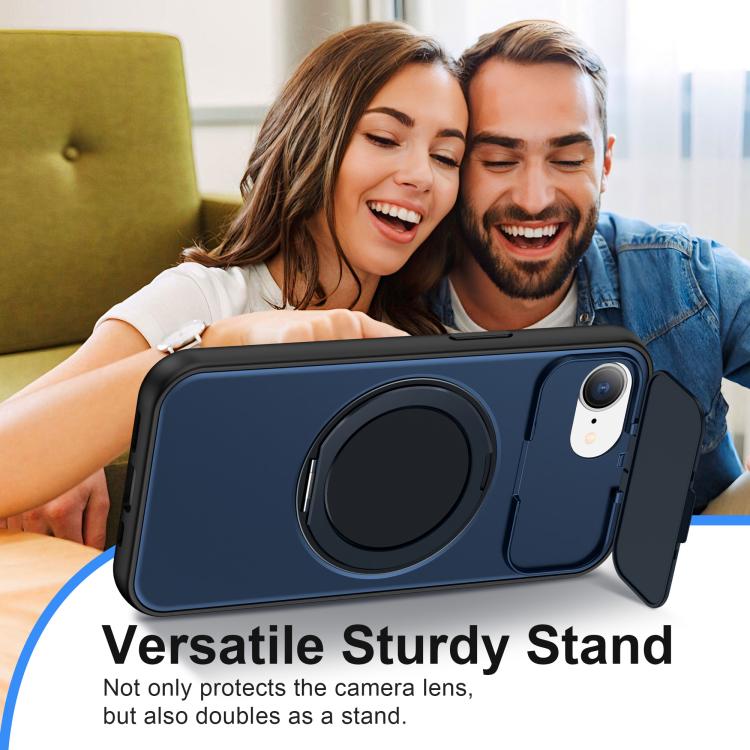 Custodia ibrida magnetica con protezione obiettivo per iPhone 16/