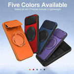 Custodia ibrida magnetica con protezione obiettivo per iPhone 16/