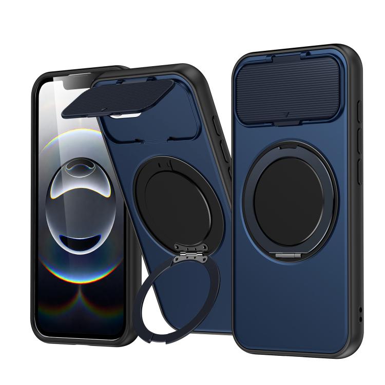 Custodia ibrida magnetica con protezione obiettivo per iPhone 16/