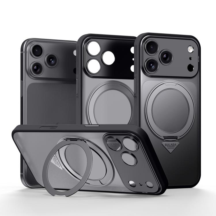Custodia semitrasparente iPhone 17 Pro con supporto magnetico