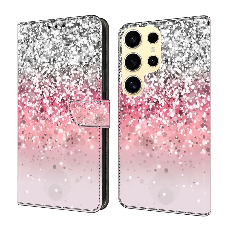 Custodia per telefono in ecopelle con effetto cristallo., For Samsung Galaxy S25 Ultra 5G