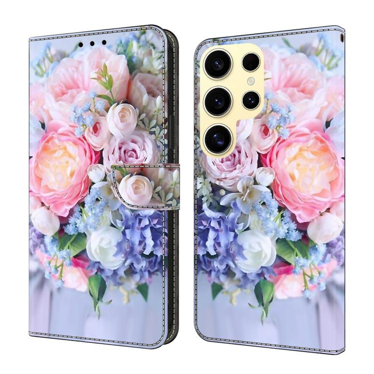 Custodia per telefono in ecopelle con effetto cristallo., For Samsung Galaxy S23 Ultra 5G