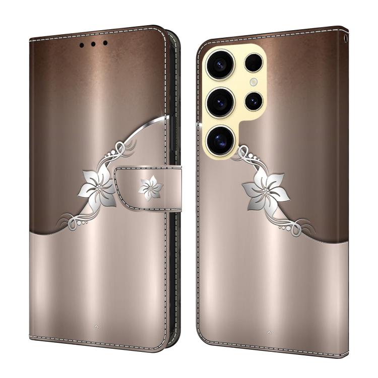 Custodia per telefono in ecopelle con effetto cristallo., For Samsung Galaxy S23 Ultra 5G