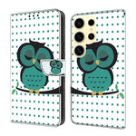 Custodia per telefono in ecopelle con effetto cristallo., For Samsung Galaxy S24 Ultra 5G