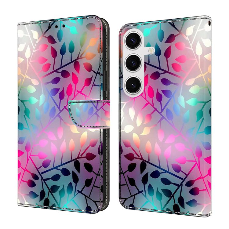 Custodia per telefono in ecopelle con effetto cristallo., For Samsung Galaxy S24+ 5G