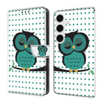 Custodia per telefono in ecopelle con effetto cristallo., For Samsung Galaxy S24+ 5G