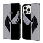 Custodia per telefono in ecopelle con effetto cristallo., For iPhone 14 Pro