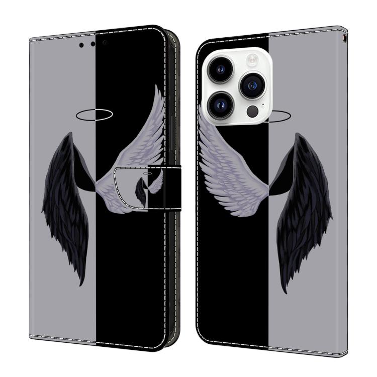 Custodia per telefono in ecopelle con effetto cristallo., For iPhone 14 Pro