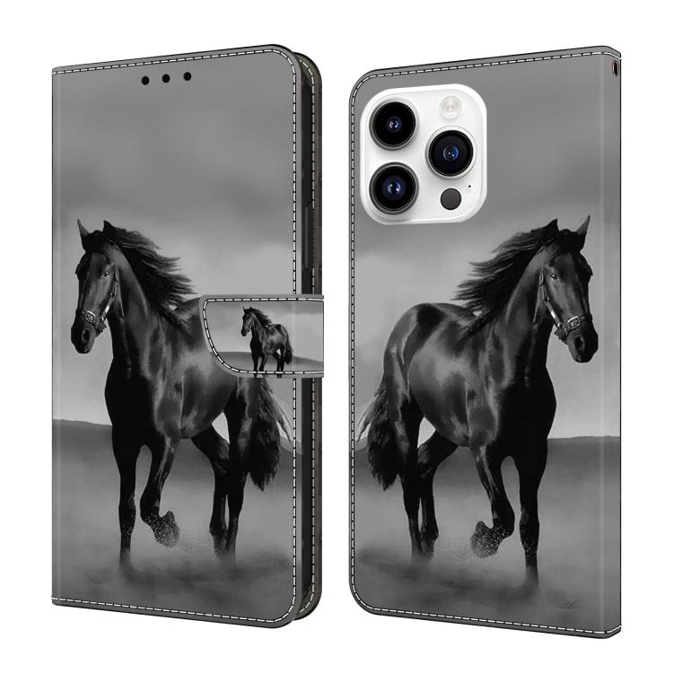 Custodia per telefono in ecopelle con effetto cristallo., For iPhone 14 Pro