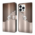 Custodia per telefono in ecopelle con effetto cristallo., For iPhone 14 Pro