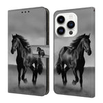 Custodia per telefono in ecopelle con effetto cristallo., For iPhone 15 Pro Max