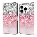 Custodia per telefono in ecopelle con effetto cristallo., For iPhone 15 Pro Max