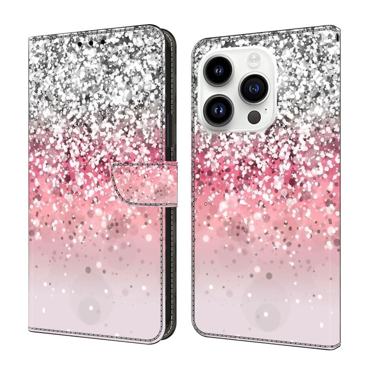 Custodia per telefono in ecopelle con effetto cristallo., For iPhone 15 Pro Max